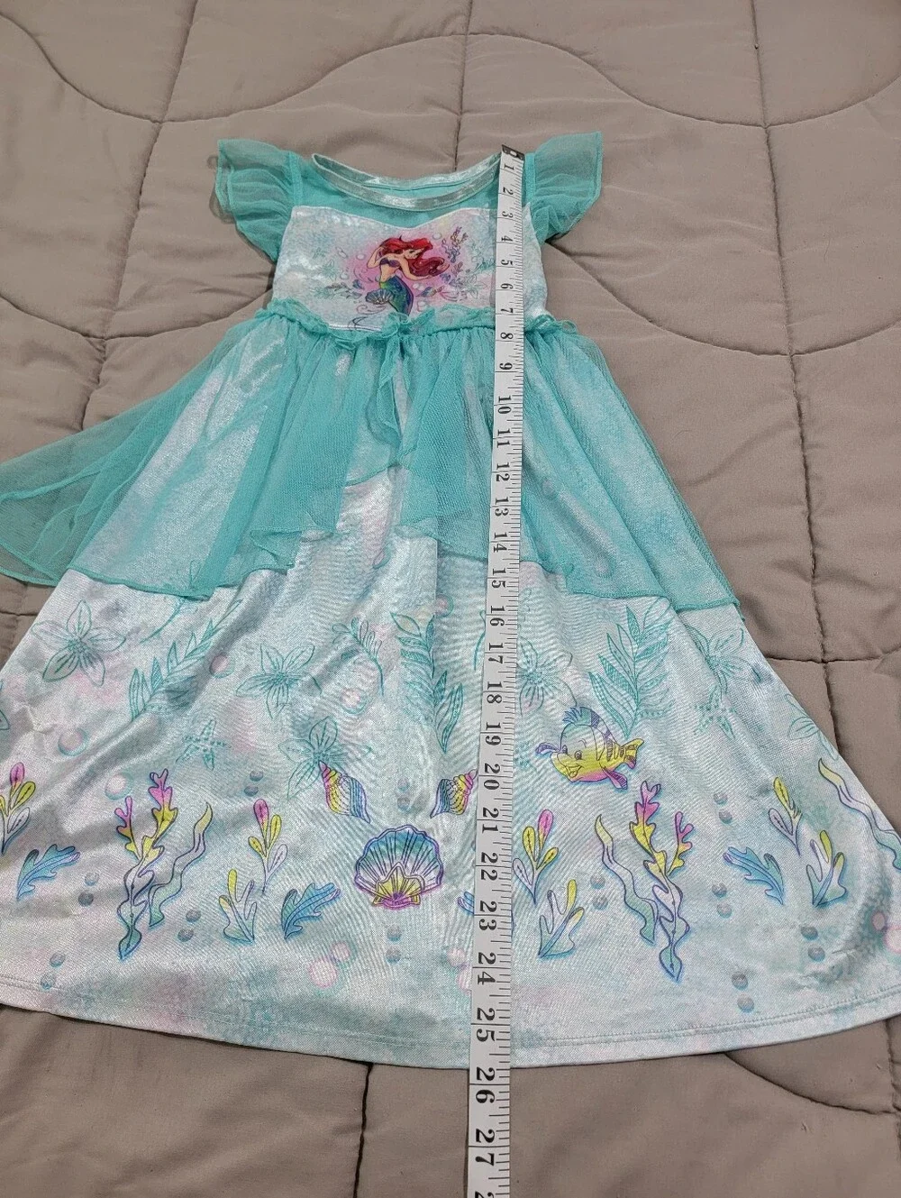 Disney Girls' Ariel Ocean Dreams Nightgown - Size 4T